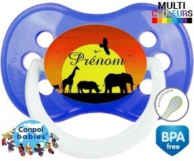Couche de soleil + prénom : Sucette Anatomique personnalisée