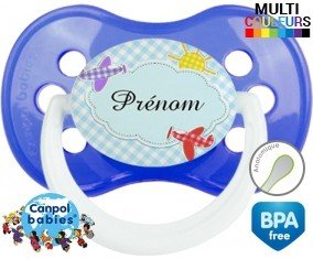 Nuage + prénom : Sucette Anatomique personnalisée