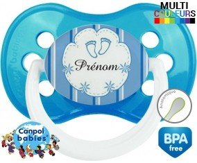 Pied de bebe + prénom: Sucette Anatomique-su7.fr