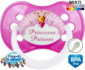 Design princesse + prénom: Sucette Anatomique-su7.fr