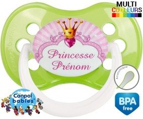 Design princesse + prénom: Sucette Anatomique-su7.fr