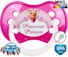 Design princesse + prénom: Sucette Anatomique-su7.fr