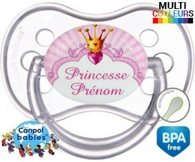 Design princesse + prénom: Sucette Anatomique-su7.fr