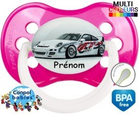 Voiture de course + prénom: Sucette Anatomique-su7.fr