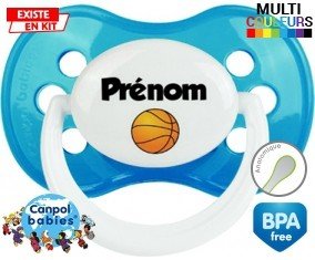 Ballon basket + prénom: Sucette Anatomique-su7.fr