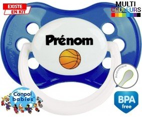Ballon basket + prénom: Sucette Anatomique-su7.fr