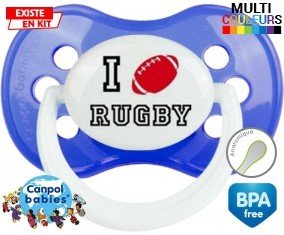 I love rugby style1 : Tétine Anatomique personnalisée