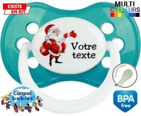 Père noël et sac + prénom: Sucette Anatomique-su7.fr