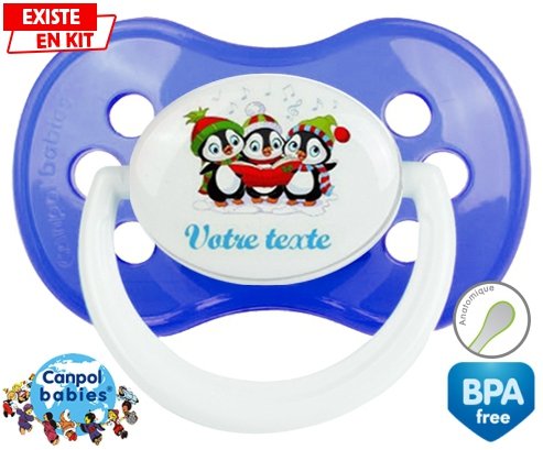 Pingouins + prénom: Sucette Anatomique-su7.fr