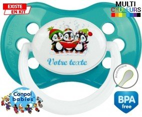 Pingouins + prénom: Sucette Anatomique-su7.fr