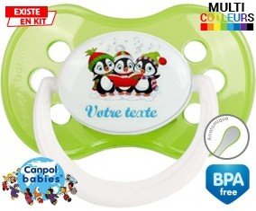 Pingouins + prénom: Sucette Anatomique-su7.fr