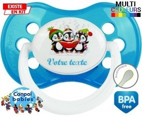 Pingouins + prénom: Sucette Anatomique-su7.fr