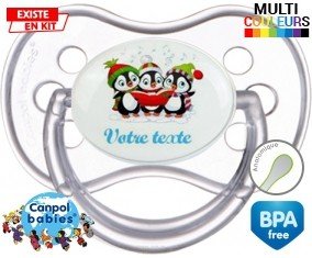 Pingouins + prénom: Sucette Anatomique-su7.fr