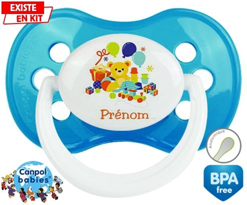 Jouets style1 + prénom: Sucette Anatomique-su7.fr