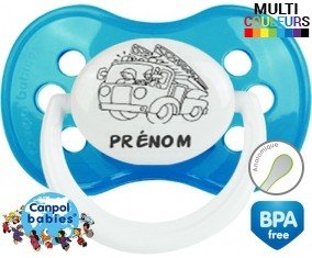 Camion pompier + prénom: Sucette Anatomique-su7.fr