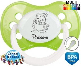 Pingouin + prénom: Sucette Anatomique-su7.fr