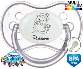 Pingouin + prénom: Sucette Anatomique-su7.fr