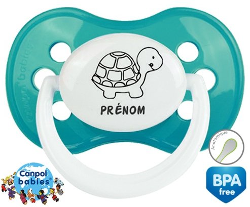 Tortue + prénom: Sucette Anatomique-su7.fr