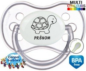 Tortue + prénom: Sucette Anatomique-su7.fr
