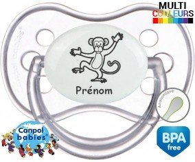 Singe + prénom: Sucette Anatomique-su7.fr