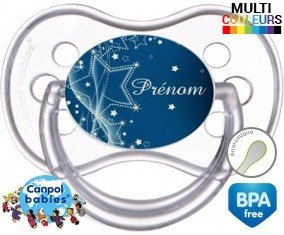 Nuit étoilée + prénom: Sucette Anatomique-su7.fr