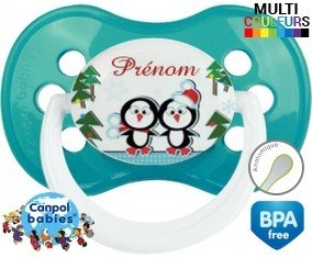 Pingouin de noël + prénom: Sucette Anatomique-su7.fr