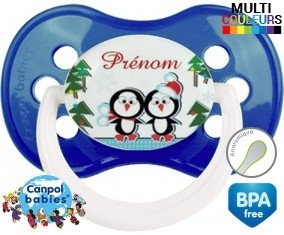 Pingouin de noël + prénom: Sucette Anatomique-su7.fr