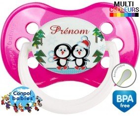 Pingouin de noël + prénom: Sucette Anatomique-su7.fr