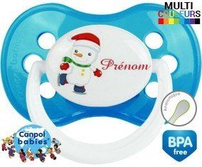 Bonhomme de neige patin glace + prénom: Sucette Anatomique-su7.fr