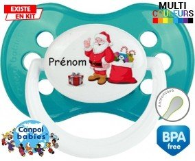 Père noël et cadeau + prénom: Sucette Anatomique-su7.fr