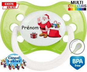 Père noël et cadeau + prénom: Sucette Anatomique-su7.fr