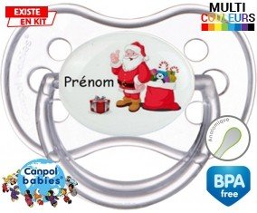 Père noël et cadeau + prénom: Sucette Anatomique-su7.fr