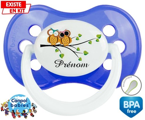 Hibou style2 + prénom: Sucette Anatomique-su7.fr