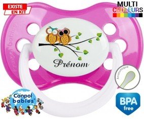 Hibou style2 + prénom: Sucette Anatomique-su7.fr