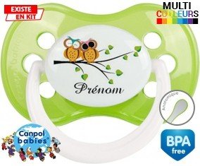 Hibou style2 + prénom : Sucette Anatomique