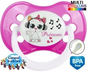 Musique et chat + prénom: Sucette Anatomique-su7.fr