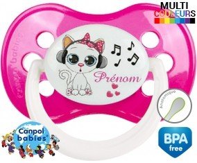 Musique et chat + prénom: Sucette Anatomique-su7.fr