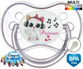 Musique et chat + prénom: Sucette Anatomique-su7.fr