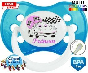Voiture (fille) + prénom: Sucette Anatomique-su7.fr