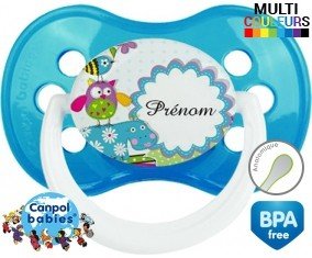 Hippopotame bleu + prénom: Sucette Anatomique-su7.fr