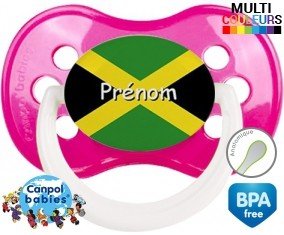 Drapeau jamaïque + prénom: Sucette Anatomique-su7.fr