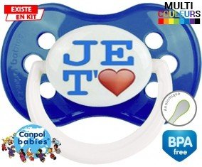 Je t'aime modèle garçon: Sucette Anatomique-su7.fr