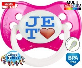 Je t'aime modèle garçon: Sucette Anatomique-su7.fr