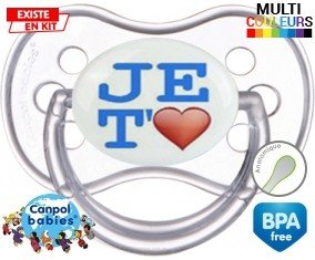 Je t'aime modèle garçon: Sucette Anatomique-su7.fr