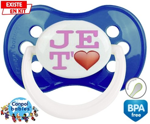 Je t'aime modèle fille: Sucette Anatomique-su7.fr