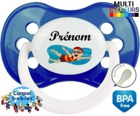 Natation + prénom: Sucette Anatomique-su7.fr