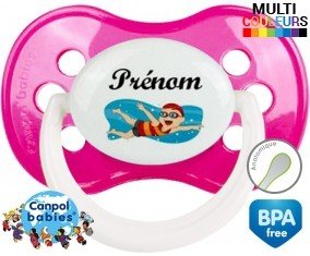 Natation + prénom: Sucette Anatomique-su7.fr