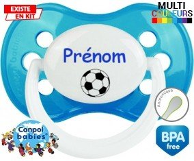 Ballon foot + prénom: Sucette Anatomique-su7.fr
