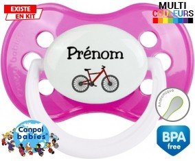 Vélo + prénom: Sucette Anatomique-su7.fr