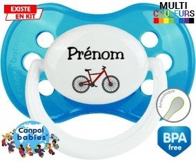 Vélo + prénom: Sucette Anatomique-su7.fr